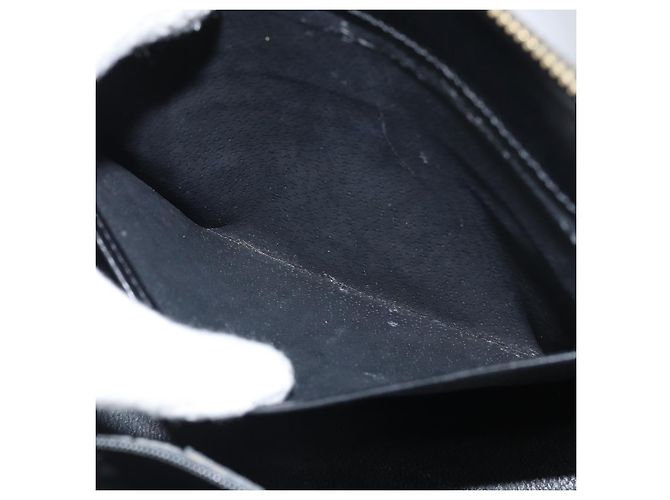 Céline Borsa a mano in tela Macadam CELINE in pelle PVC nera e oro Auth ep13232 Nero D'oro - vista 11