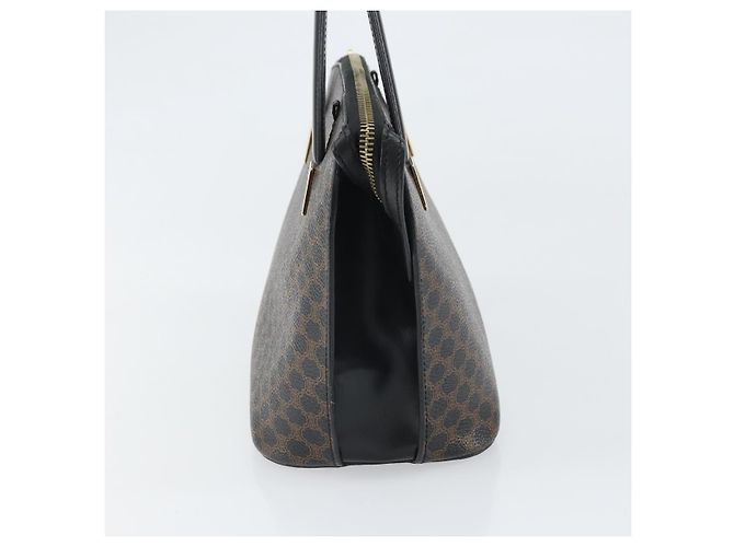 Céline Borsa a mano in tela Macadam CELINE in pelle PVC nera e oro Auth ep13232 Nero D'oro - vista 4