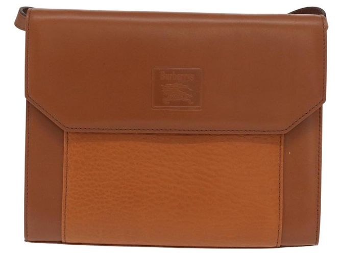 Borsa a Spalla Burberrys in Pelle Marrone Oro Auth ep13171 D'oro - vista 13
