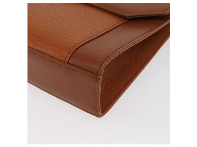 Borsa a Spalla Burberrys in Pelle Marrone Oro Auth ep13171 D'oro - vista 14