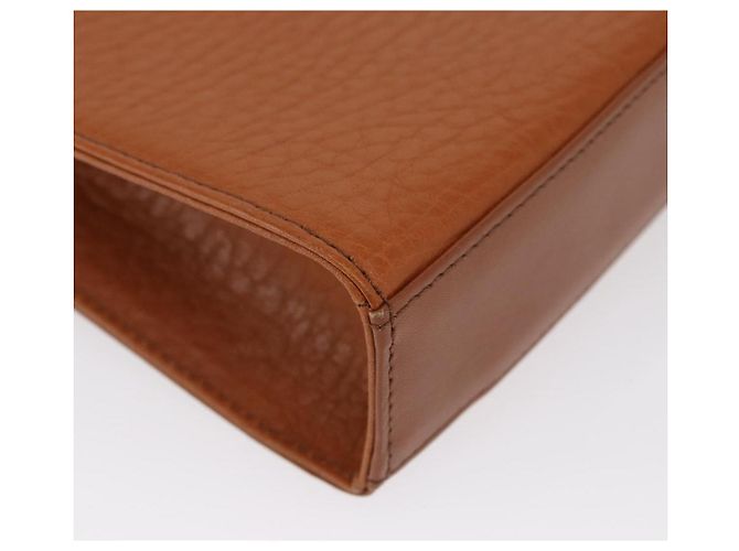 Borsa a Spalla Burberrys in Pelle Marrone Oro Auth ep13171 D'oro - vista 15