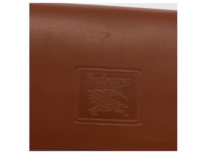 Borsa a Spalla Burberrys in Pelle Marrone Oro Auth ep13171 D'oro - vista 17