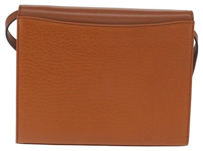 Borsa a Spalla Burberrys in Pelle Marrone Oro Auth ep13171 D'oro - vista 2