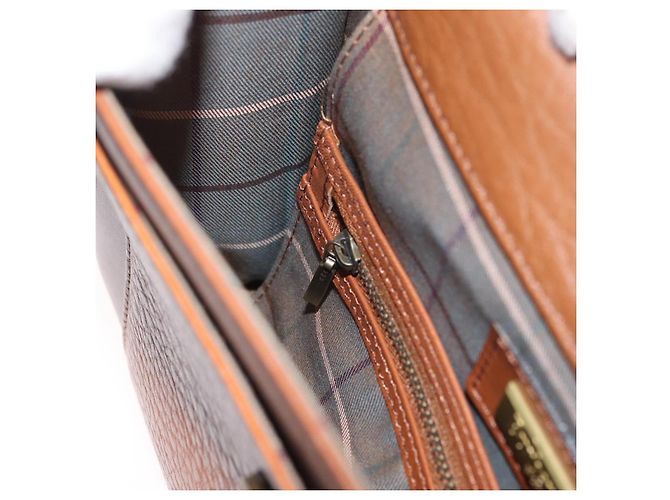 Borsa a Spalla Burberrys in Pelle Marrone Oro Auth ep13171 D'oro - vista 20