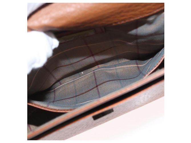 Borsa a Spalla Burberrys in Pelle Marrone Oro Auth ep13171 D'oro - vista 21