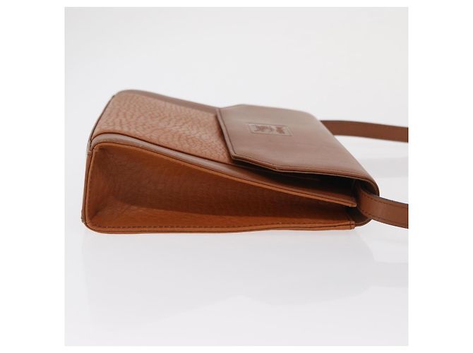 Borsa a Spalla Burberrys in Pelle Marrone Oro Auth ep13171 D'oro - vista 3