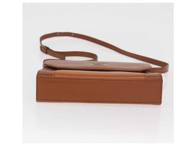 Borsa a Spalla Burberrys in Pelle Marrone Oro Auth ep13171 D'oro - vista 5