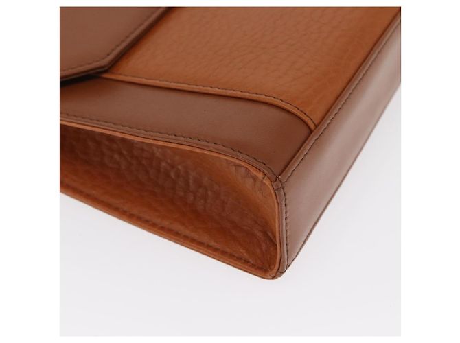Borsa a Spalla Burberrys in Pelle Marrone Oro Auth ep13171 D'oro - vista 9