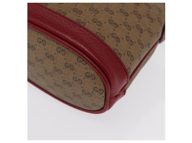 GUCCI GUCCI �~ Borsa Micro GG Supreme Doraemon PVC Beige Oro 647801 Auth 149859SM D'oro - vista 17