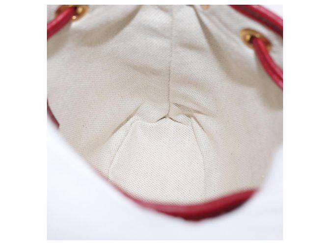 GUCCI GUCCI �~ Borsa Micro GG Supreme Doraemon PVC Beige Oro 647801 Auth 149859SM D'oro - vista 20