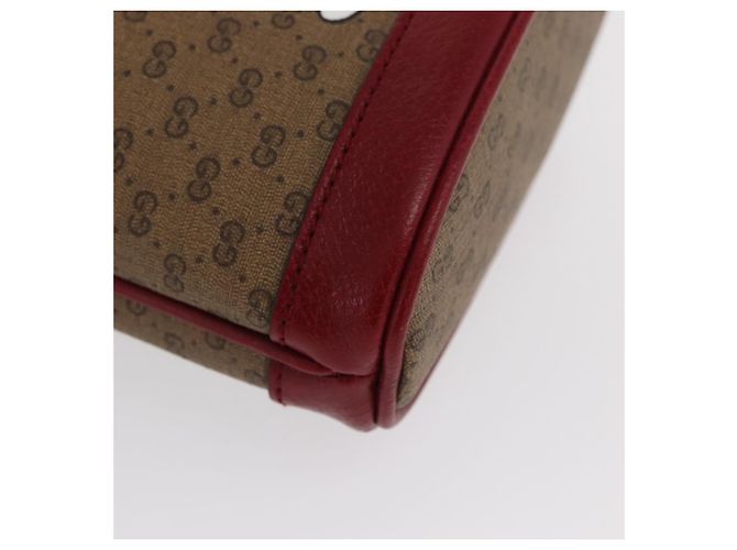 GUCCI GUCCI �~ Borsa Micro GG Supreme Doraemon PVC Beige Oro 647801 Auth 149859SM D'oro - vista 9