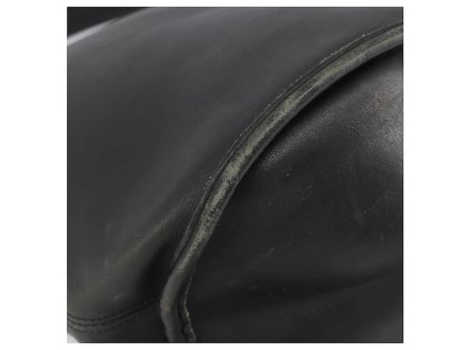 Coach Borsa a Spalla in Pelle Nera e Oro Auth am9384 Nero D'oro - vista 8