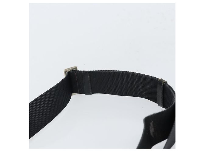 PRADA Schultertasche Nylon Schwarz Silber Authentisch 166754 - Ansicht 14