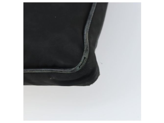 PRADA Schultertasche Nylon Schwarz Silber Authentisch 166754 - Ansicht 16