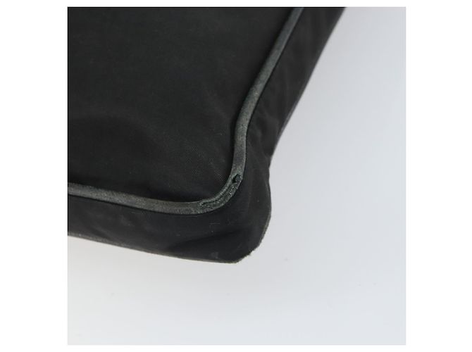 PRADA Schultertasche Nylon Schwarz Silber Authentisch 166754 - Ansicht 8