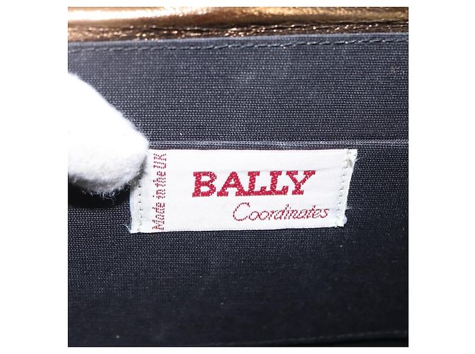 BALLY Borsa a Spalla in Pelle Oro Auth BA10280 - vista 17