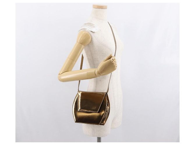 BALLY Borsa a Spalla in Pelle Oro Auth BA10280 - vista 21