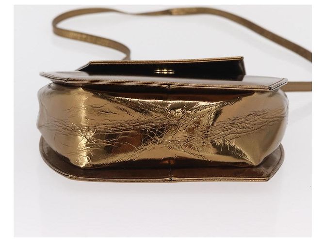 BALLY Borsa a Spalla in Pelle Oro Auth BA10280 - vista 5