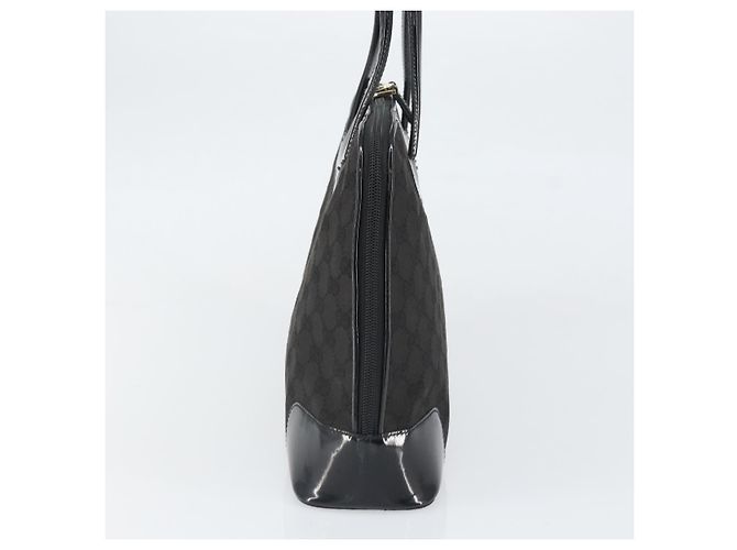 Borsa Tote GG Canvas Gucci Nero Oro 002 1122 3444 Auth ep13276 D'oro - vista 4