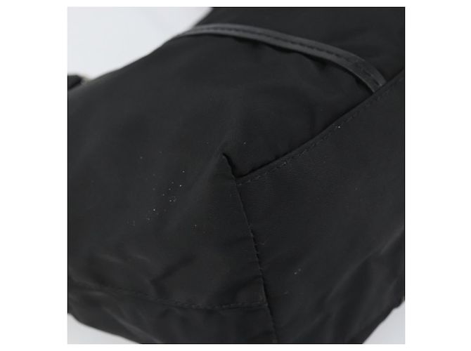Prada Tote Bag aus schwarzem Nylon mit Silber authentisch 170131 - Ansicht 15