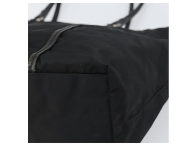 Prada Tote Bag aus schwarzem Nylon mit Silber authentisch 170131 - Ansicht 16