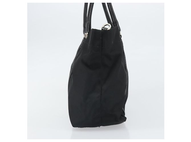 Prada Tote Bag aus schwarzem Nylon mit Silber authentisch 170131 - Ansicht 3