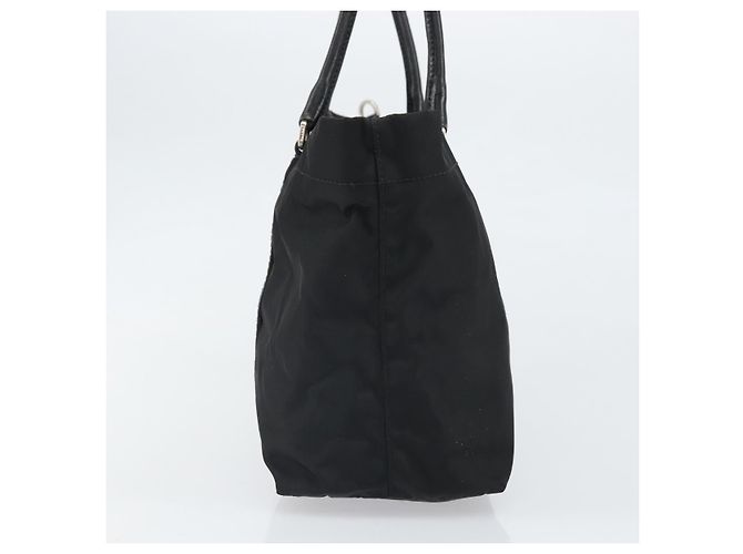 Prada Tote Bag aus schwarzem Nylon mit Silber authentisch 170131 - Ansicht 4