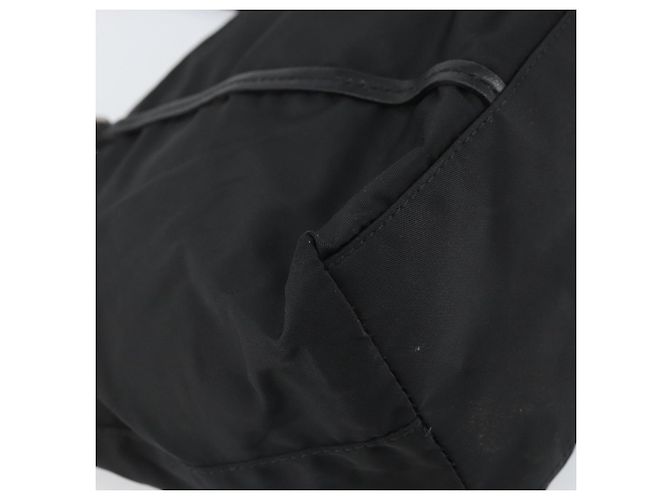 Prada Tote Bag aus schwarzem Nylon mit Silber authentisch 170131 - Ansicht 9