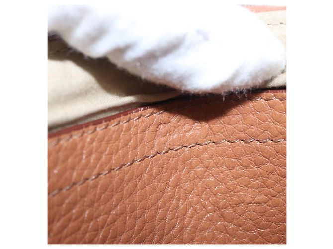 Chloé Borsa a Spalla Chloe in Pelle 2 in 1 Marrone Oro Auth BA10275 D'oro - vista 18