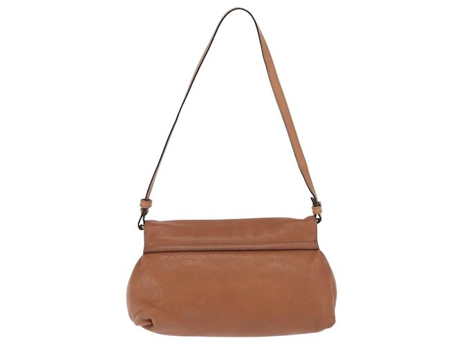 Chloé Borsa a Spalla Chloe in Pelle 2 in 1 Marrone Oro Auth BA10275 D'oro - vista 2