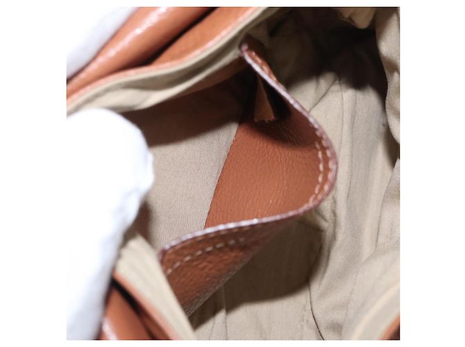 Chloé Borsa a Spalla Chloe in Pelle 2 in 1 Marrone Oro Auth BA10275 D'oro - vista 21