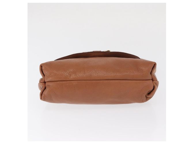 Chloé Borsa a Spalla Chloe in Pelle 2 in 1 Marrone Oro Auth BA10275 D'oro - vista 5