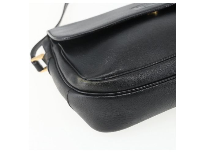 Borsa a Spalla Burberrys in Pelle Nera e Oro Auth ep13305 Nero D'oro - vista 14