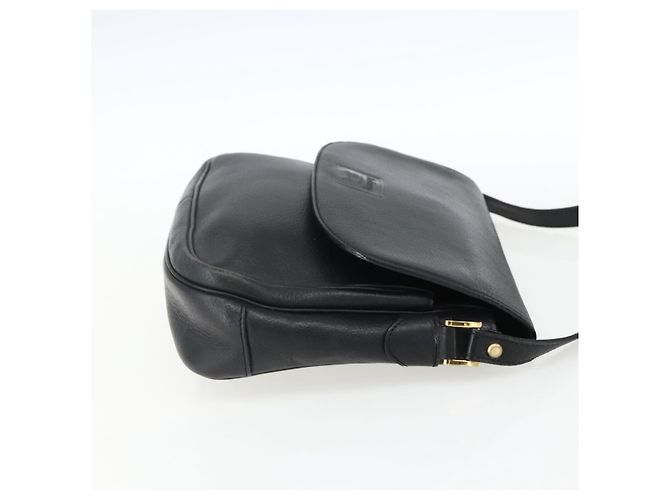 Borsa a Spalla Burberrys in Pelle Nera e Oro Auth ep13305 Nero D'oro - vista 4