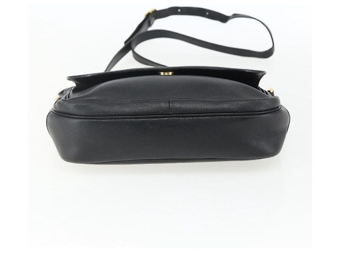 Borsa a Spalla Burberrys in Pelle Nera e Oro Auth ep13305 Nero D'oro - vista 5