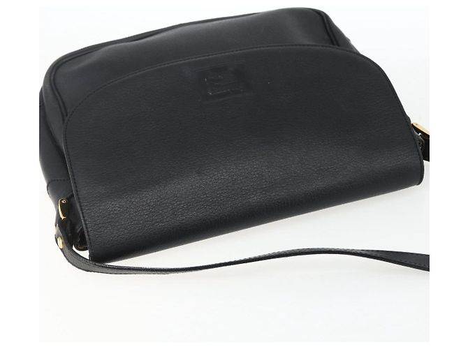 Borsa a Spalla Burberrys in Pelle Nera e Oro Auth ep13305 Nero D'oro - vista 6