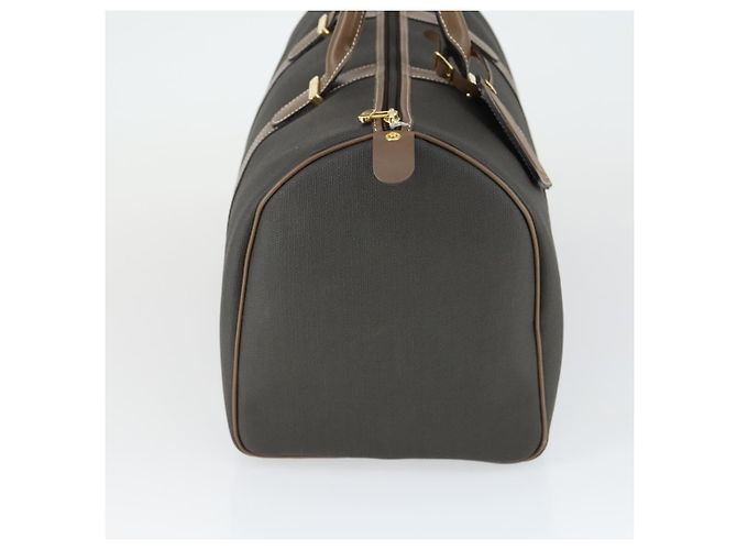 Alfred Dunhill Bolso Boston Dunhill PVC Marrón Dorado Auth 165102 - vista 4