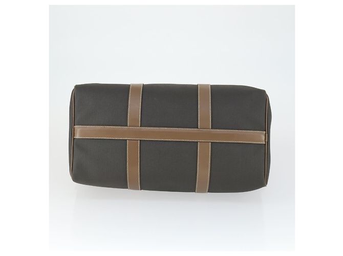Alfred Dunhill Bolso Boston Dunhill PVC Marrón Dorado Auth 165102 - vista 5