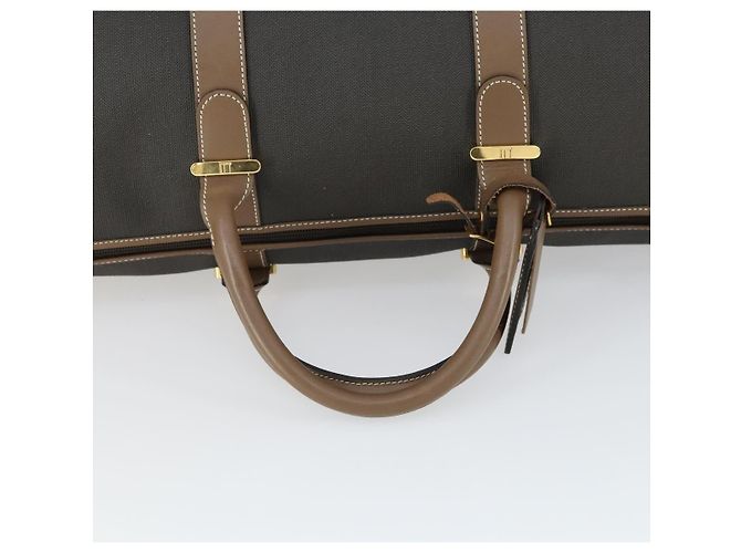 Alfred Dunhill Bolso Boston Dunhill PVC Marrón Dorado Auth 165102 - vista 7