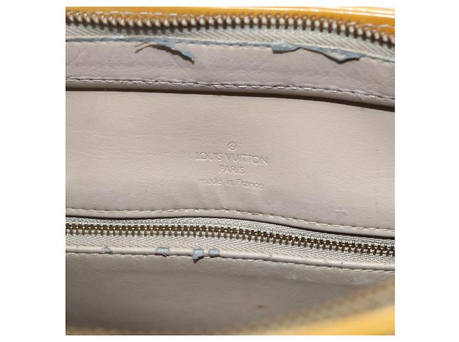 LOUIS VUITTON Borsa a Mano Houston Monogram Vernis Beige M91004 LV Auth ka2099 - vista 10
