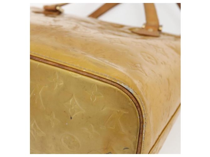 LOUIS VUITTON Borsa a Mano Houston Monogram Vernis Beige M91004 LV Auth ka2099 - vista 15
