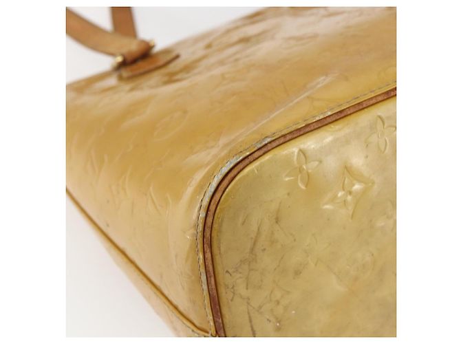 LOUIS VUITTON Borsa a Mano Houston Monogram Vernis Beige M91004 LV Auth ka2099 - vista 16