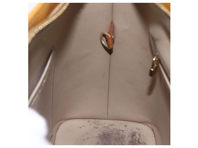 LOUIS VUITTON Borsa a Mano Houston Monogram Vernis Beige M91004 LV Auth ka2099 - vista 20