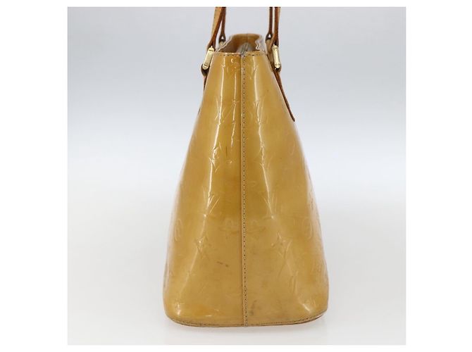LOUIS VUITTON Borsa a Mano Houston Monogram Vernis Beige M91004 LV Auth ka2099 - vista 3