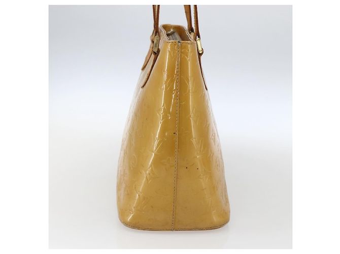 LOUIS VUITTON Borsa a Mano Houston Monogram Vernis Beige M91004 LV Auth ka2099 - vista 4