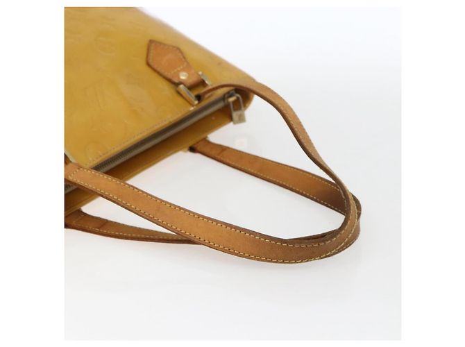 LOUIS VUITTON Borsa a Mano Houston Monogram Vernis Beige M91004 LV Auth ka2099 - vista 7