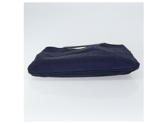 Céline Borsa a mano Celine C Sulky in tela blu marina Auth 169427 Blu navy - vista 5