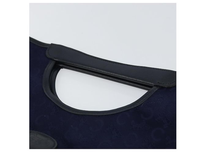 Céline Borsa a mano Celine C Sulky in tela blu marina Auth 169427 Blu navy - vista 8