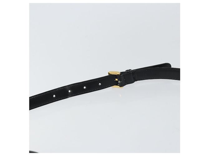Borsa a mano LOEWE in pelle 2 in 1 nera e oro Auth gh1661 Nero D'oro - vista 14