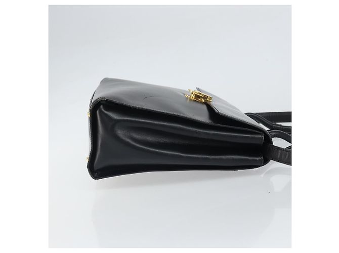 Borsa a mano LOEWE in pelle 2 in 1 nera e oro Auth gh1661 Nero D'oro - vista 3